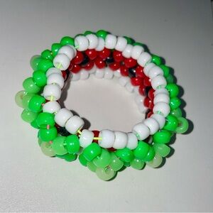 Kandi Rave Bracelet | watermelon (UV reactive, glow in the dark)